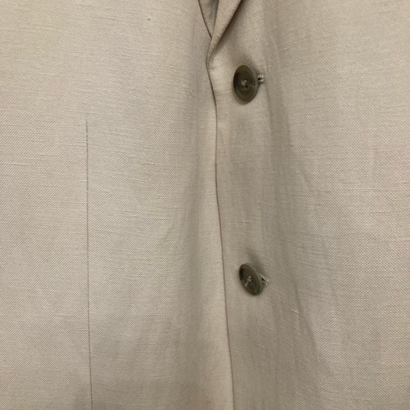 Mens tan silk linen blend blazer 42R - Picture 5 of 5